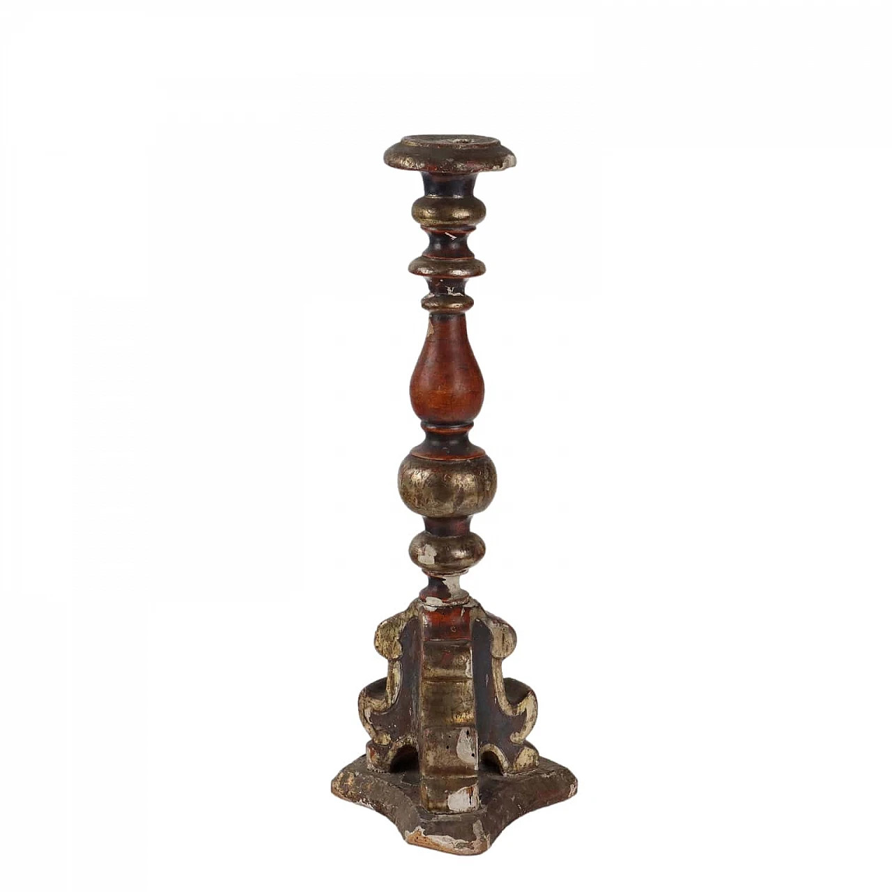 Carved wooden torch, late 19th century 1