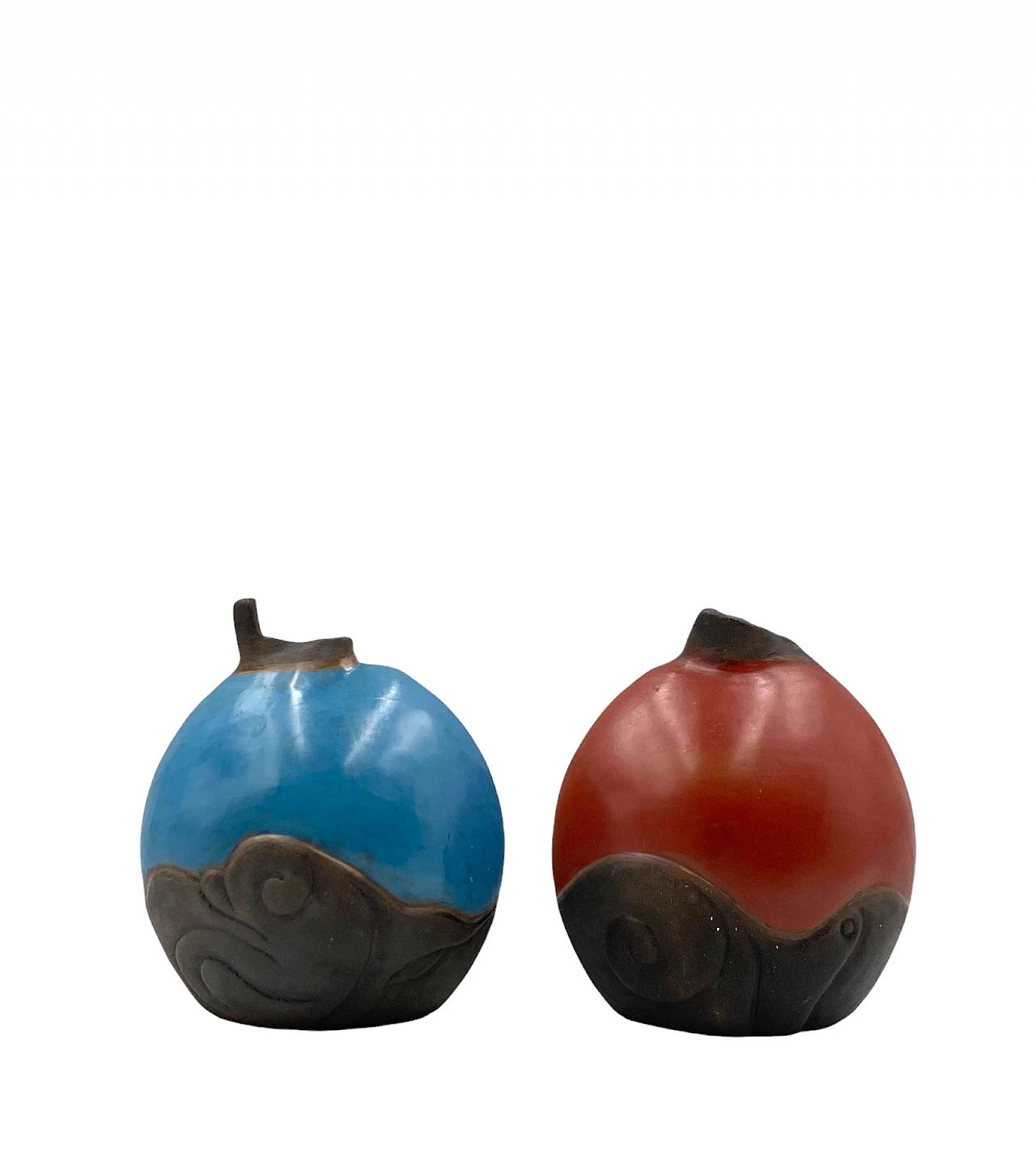 Pair of earthenware vases by Wilmer W Ramirez, 1990s 4