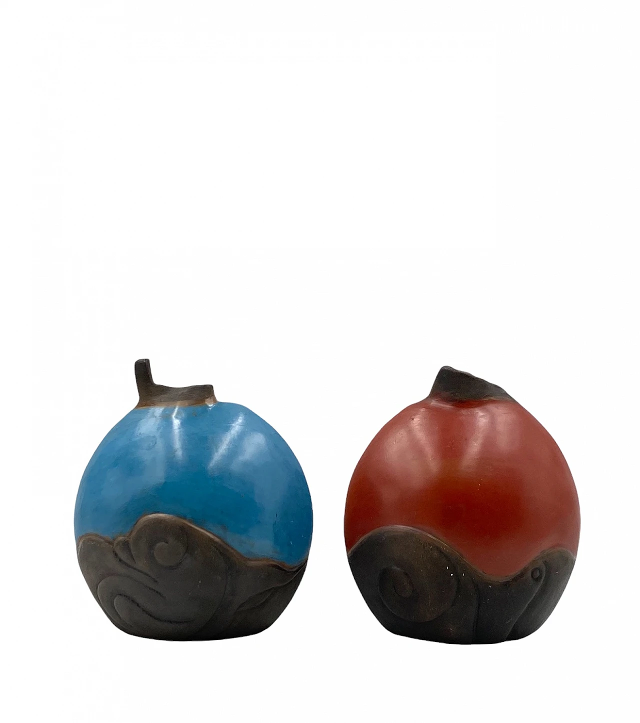 Pair of earthenware vases by Wilmer W Ramirez, 1990s 5