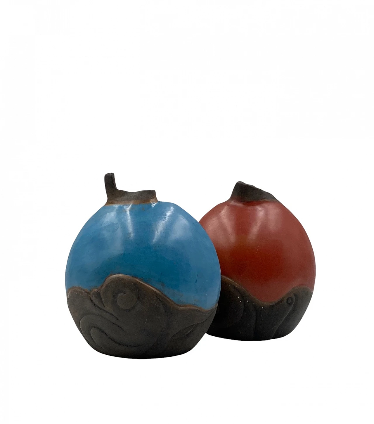 Pair of earthenware vases by Wilmer W Ramirez, 1990s 6