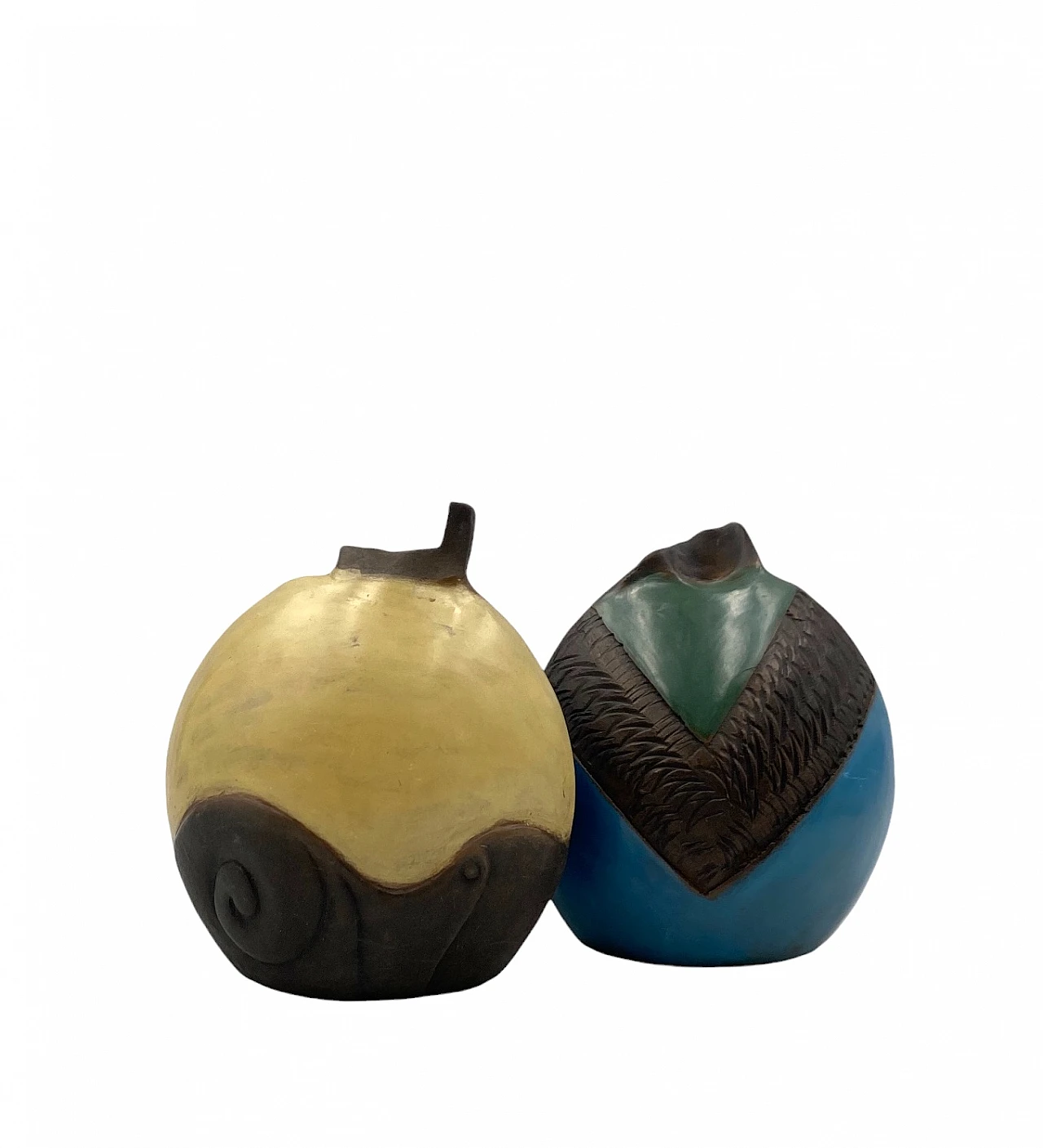 Pair of earthenware vases by Wilmer W Ramirez, 1990s 8