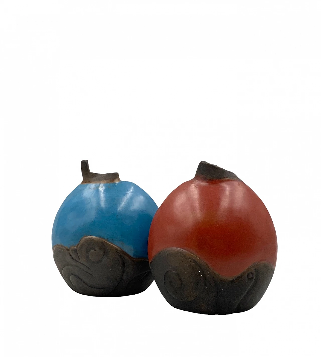 Pair of earthenware vases by Wilmer W Ramirez, 1990s 9