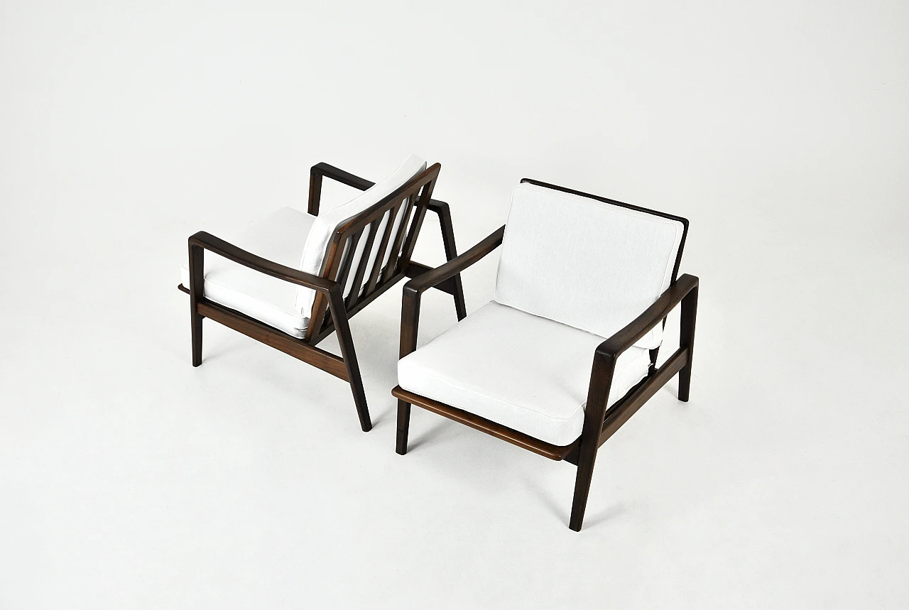 Pair of lounge chairs by Arne Wahl Iversen for Komfort, 1950s 2