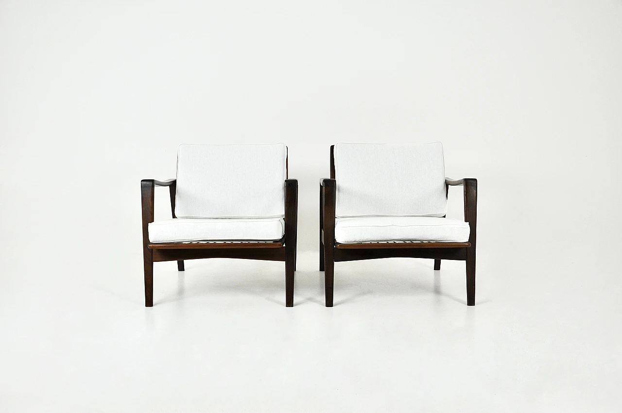 Pair of lounge chairs by Arne Wahl Iversen for Komfort, 1950s 3