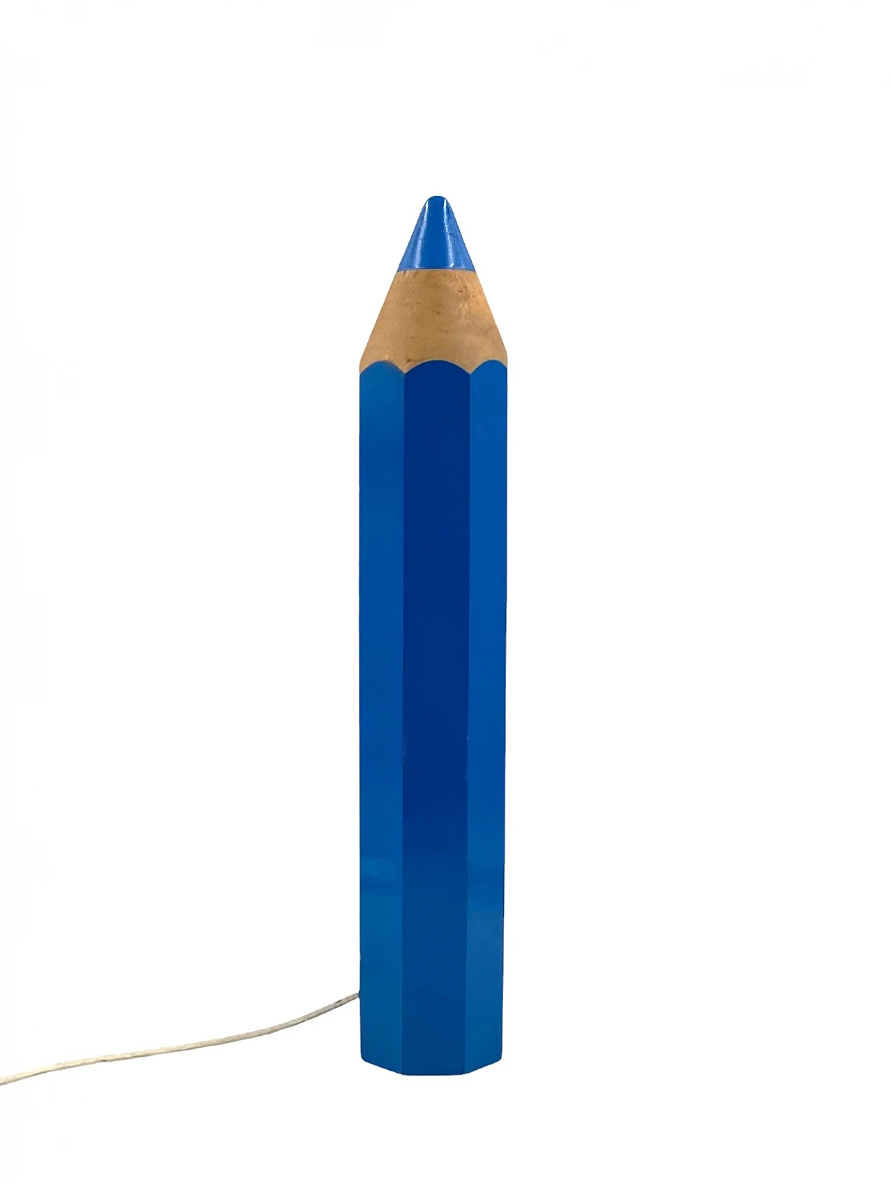 Lampada da tavolo Pencil blu di Pierre Sala, Ed. Vilac, anni '80 7