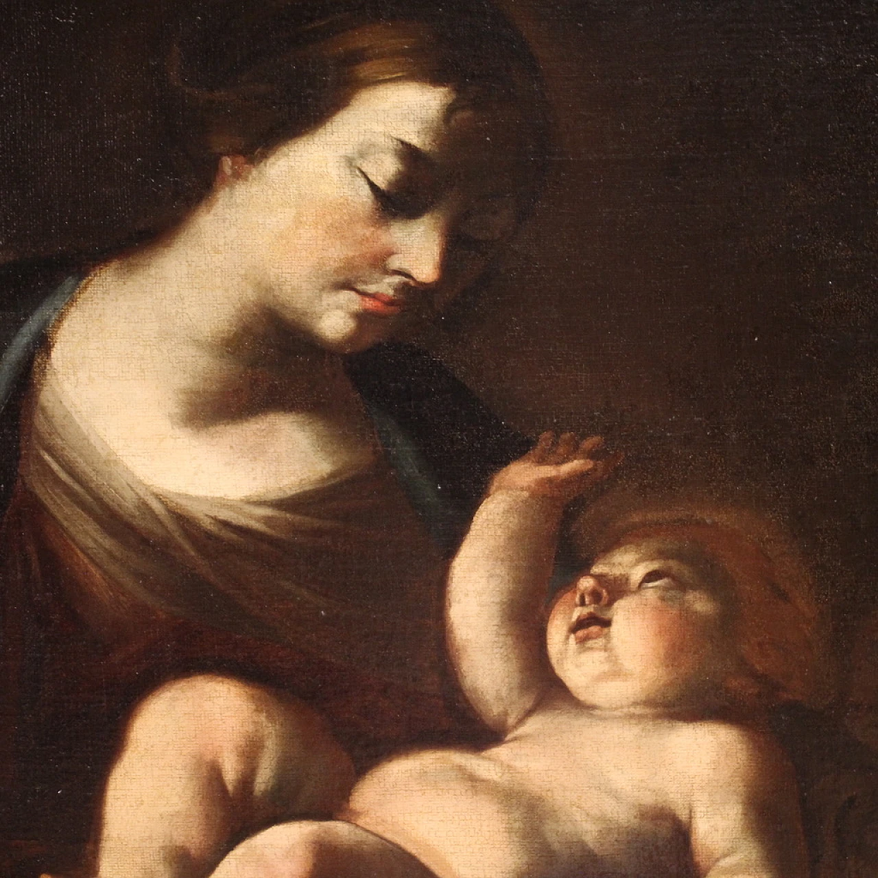 Dipinto italiano della Sacra Famiglia, XVII secolo 7