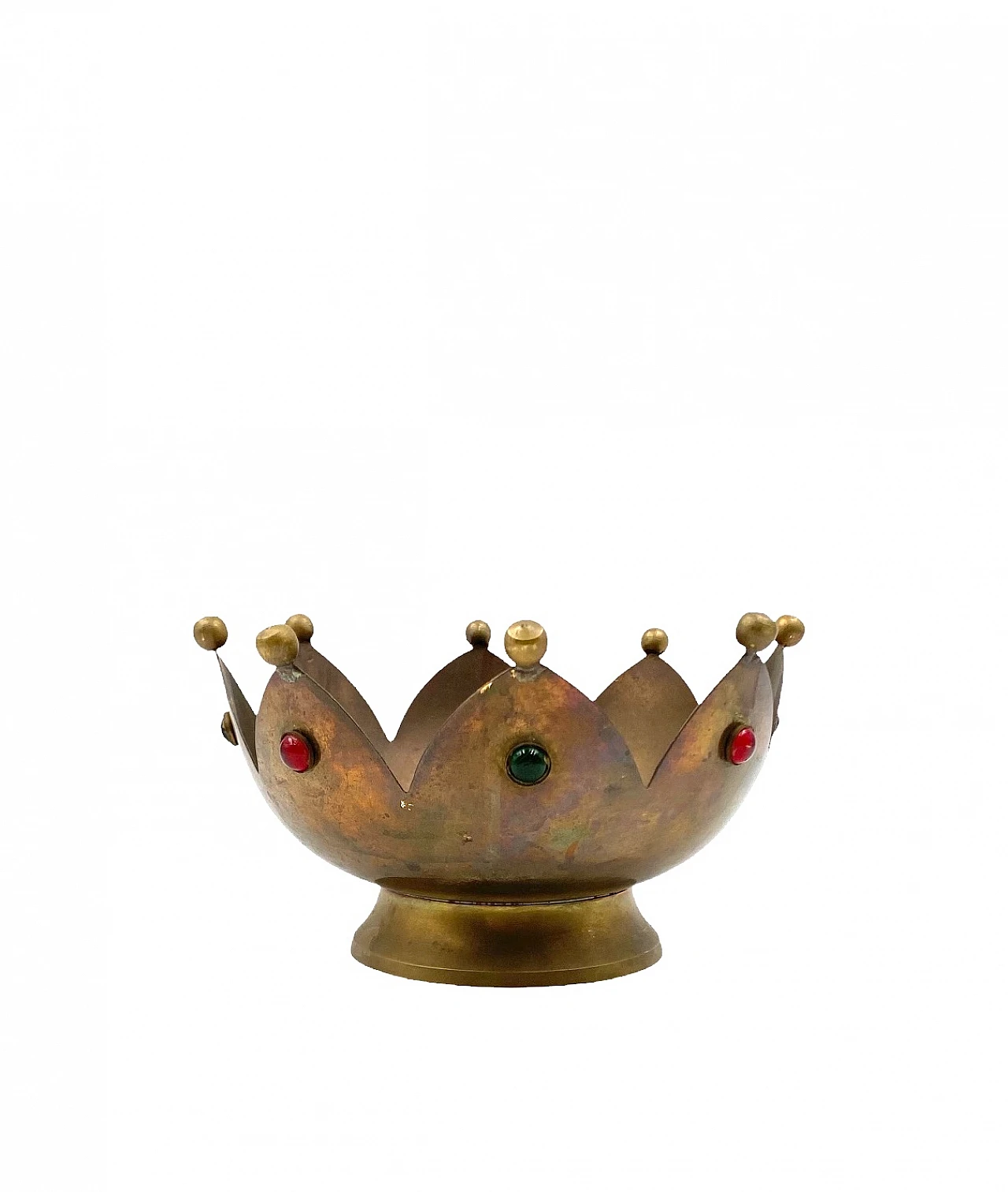 Brass tidy tray in the shape of a crown, France, 1960s 7