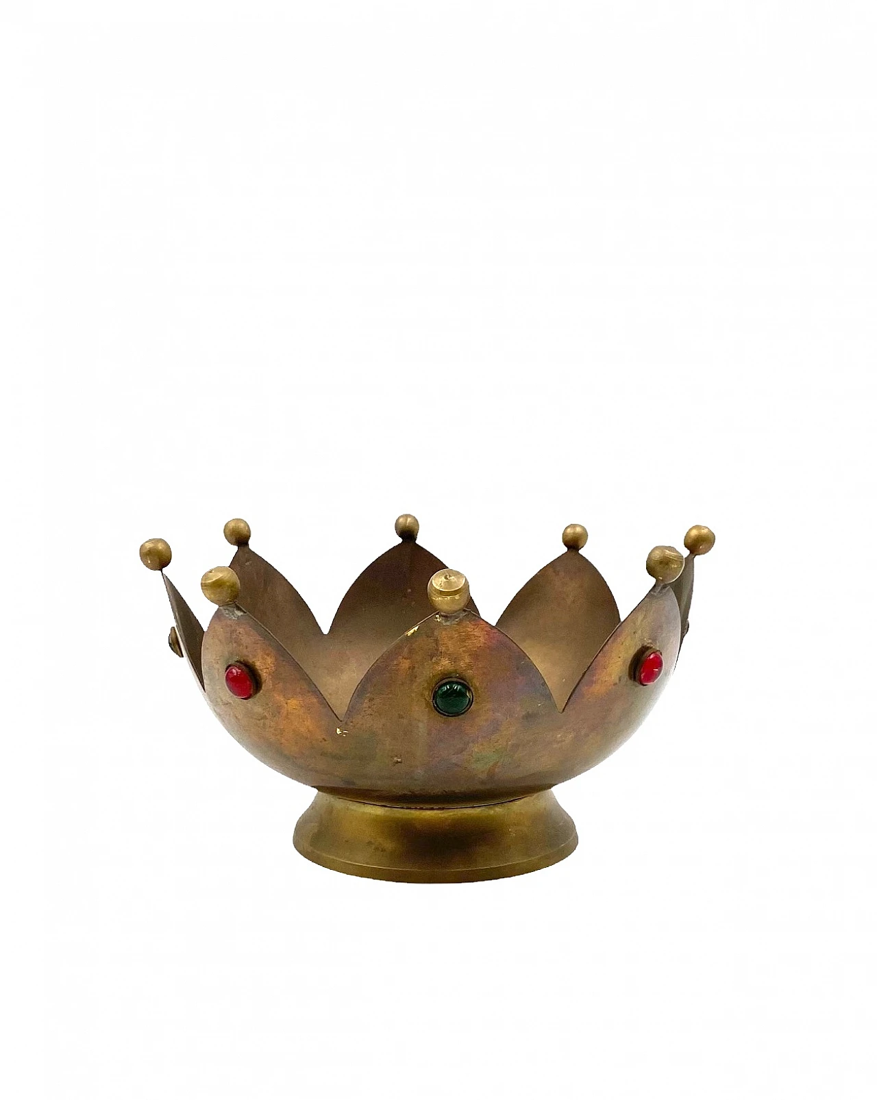 Brass tidy tray in the shape of a crown, France, 1960s 8