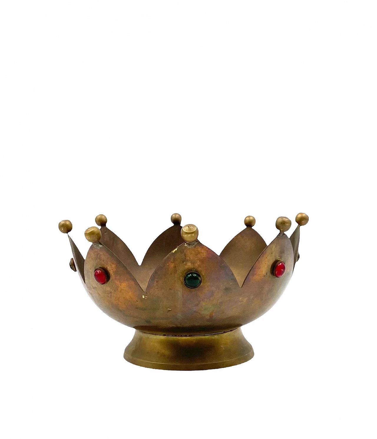 Brass tidy tray in the shape of a crown, France, 1960s 9