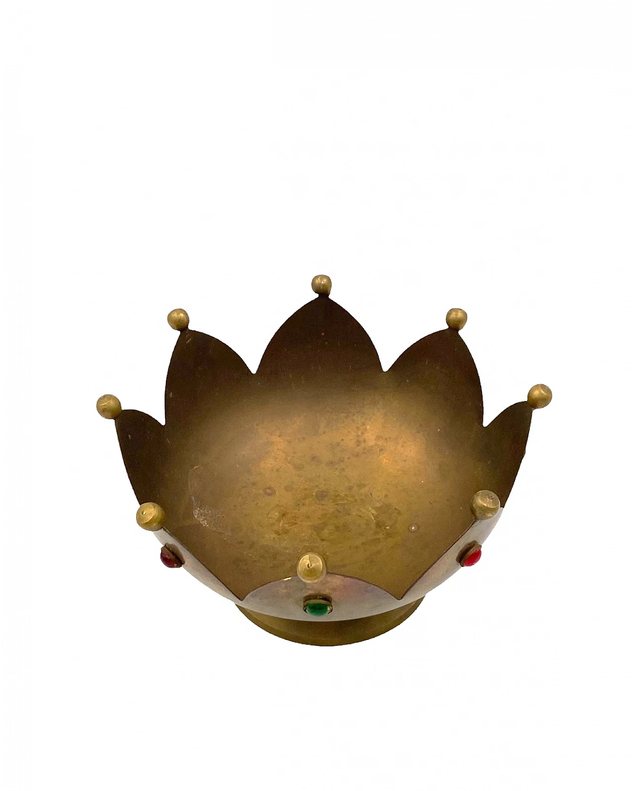 Brass tidy tray in the shape of a crown, France, 1960s 10