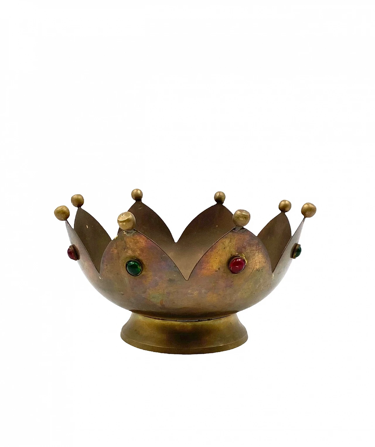 Brass tidy tray in the shape of a crown, France, 1960s 11