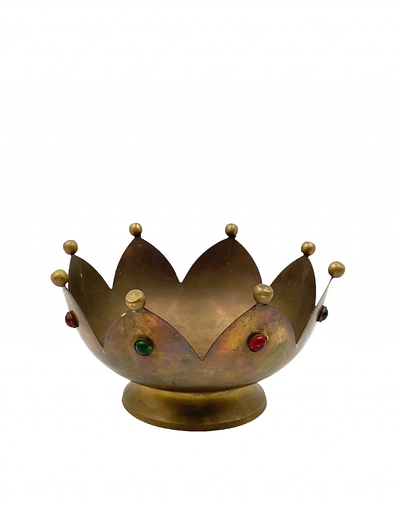 Brass tidy tray in the shape of a crown, France, 1960s 12