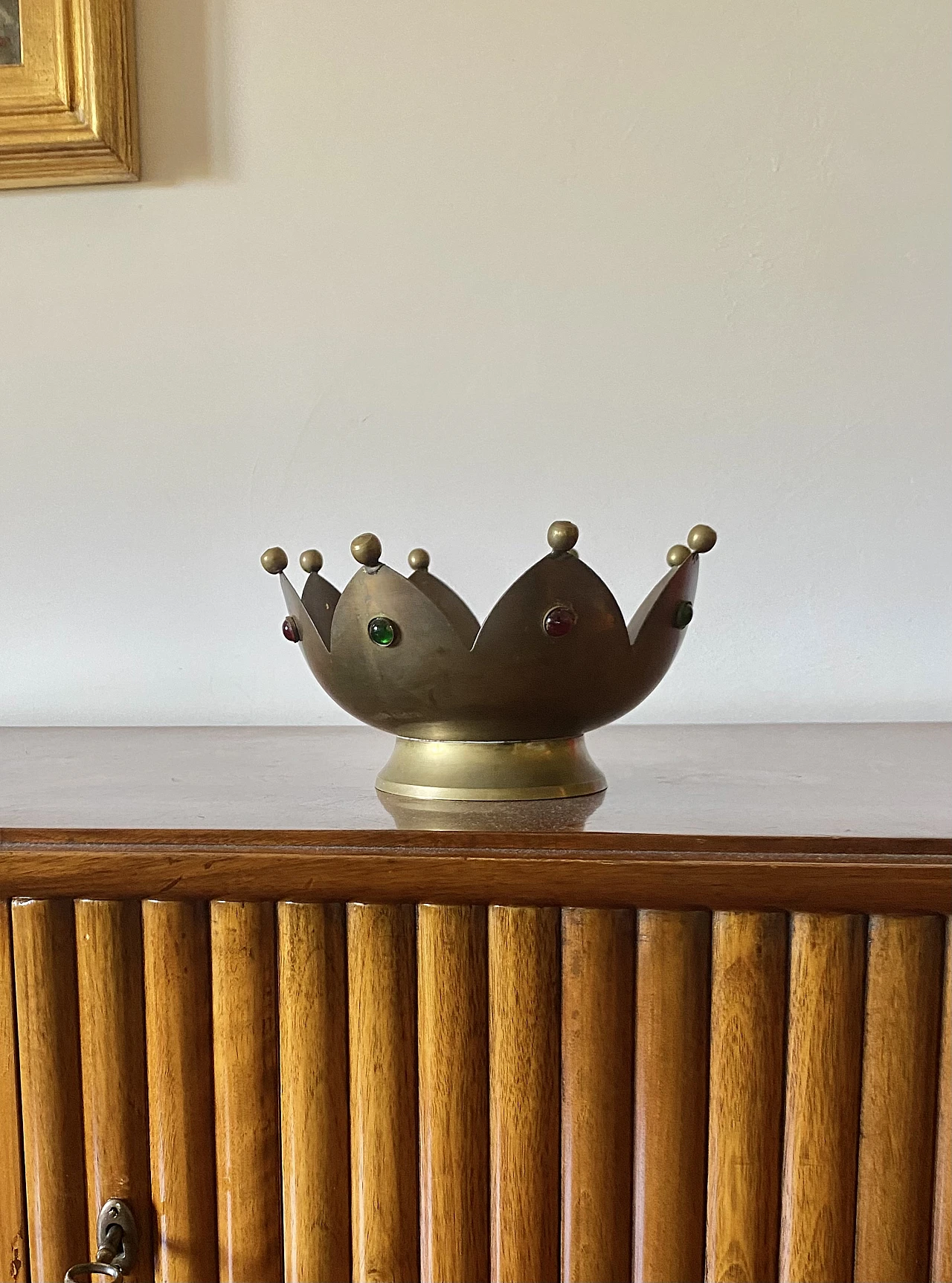 Brass tidy tray in the shape of a crown, France, 1960s 13