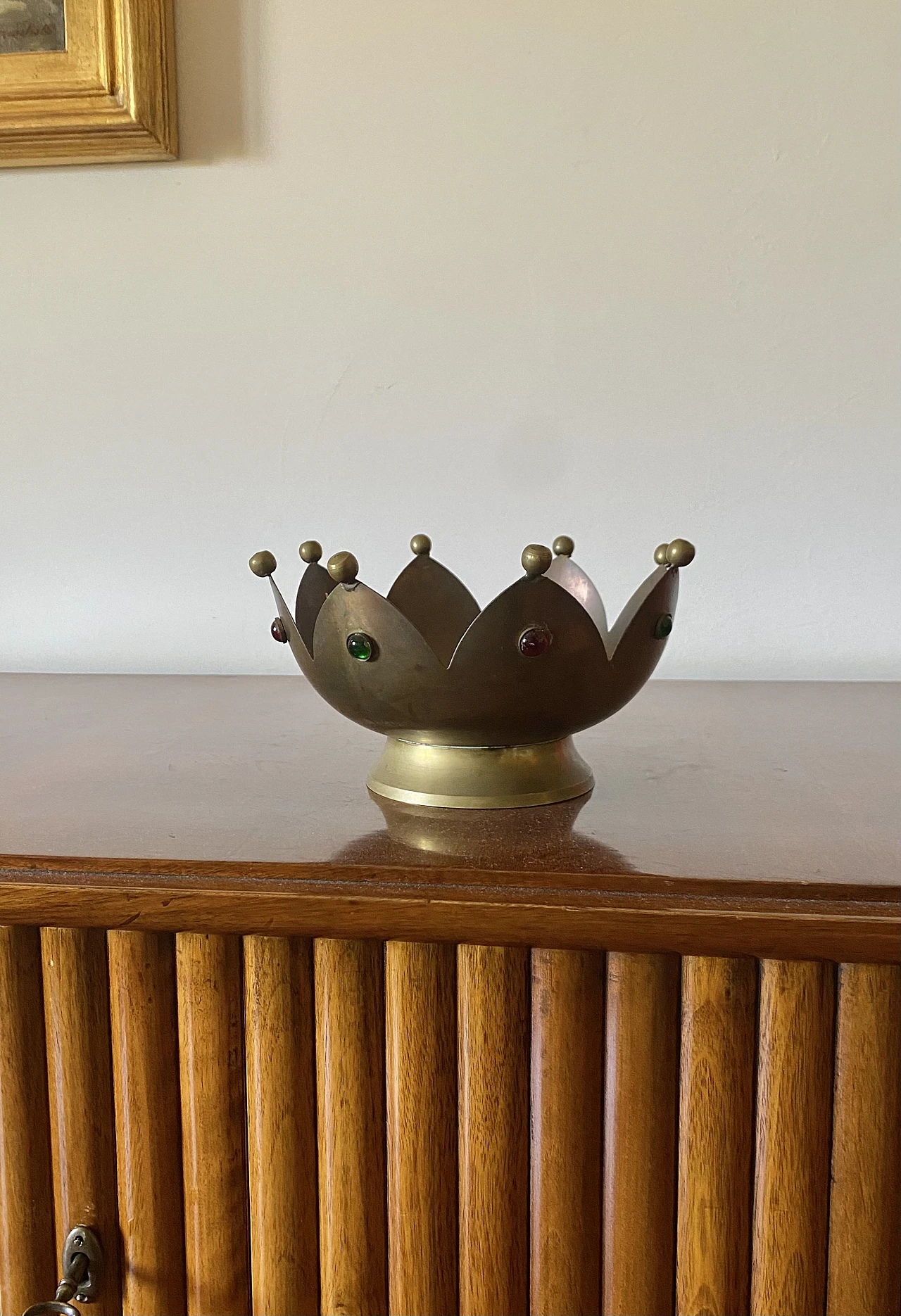 Brass tidy tray in the shape of a crown, France, 1960s 14