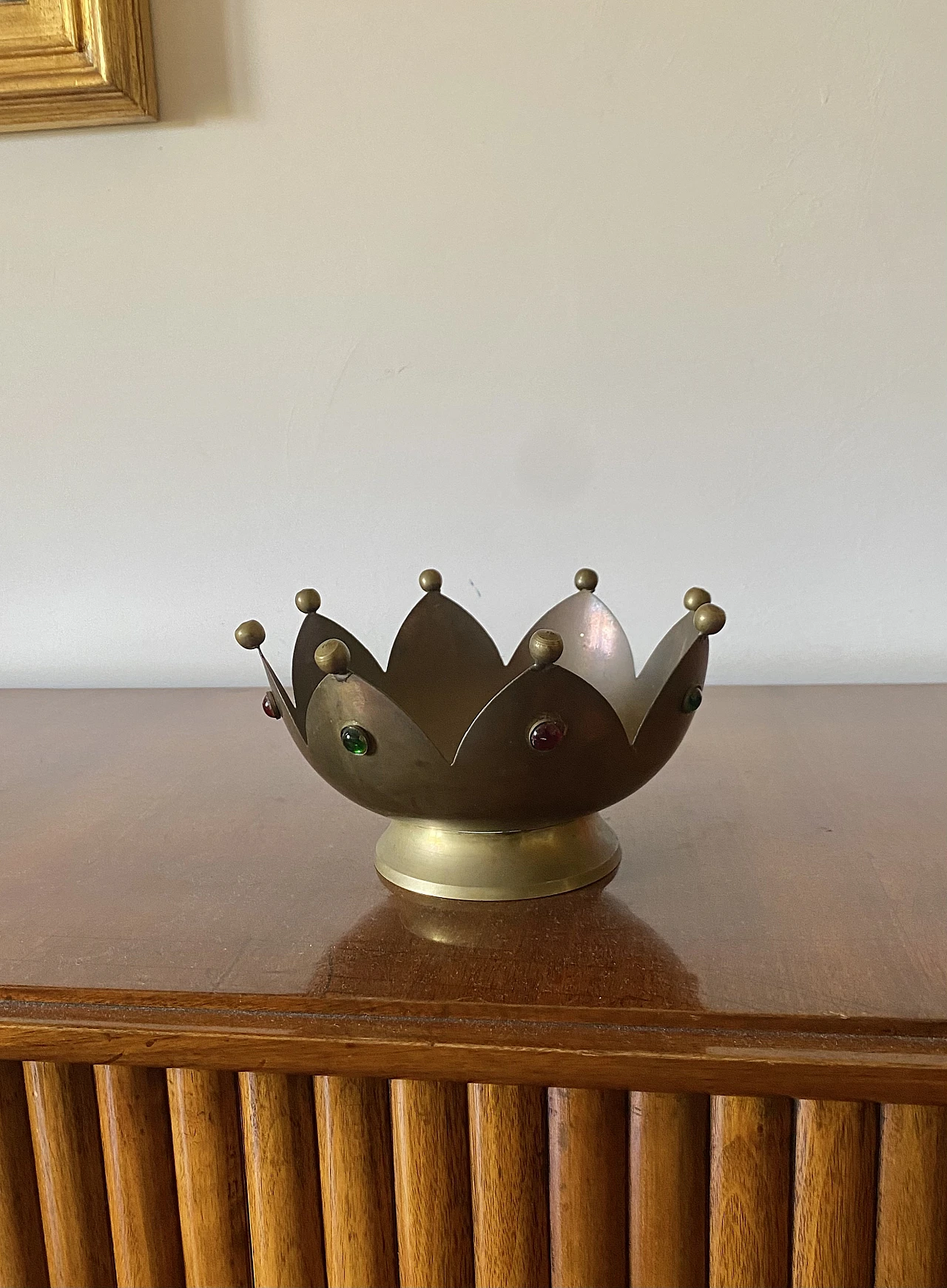 Brass tidy tray in the shape of a crown, France, 1960s 15