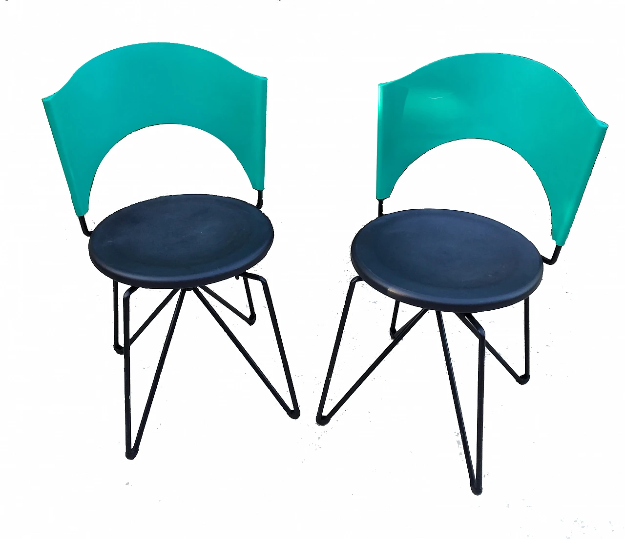 Pair of chairs by Carlo Bartoli for Bonaldo, 80s 10