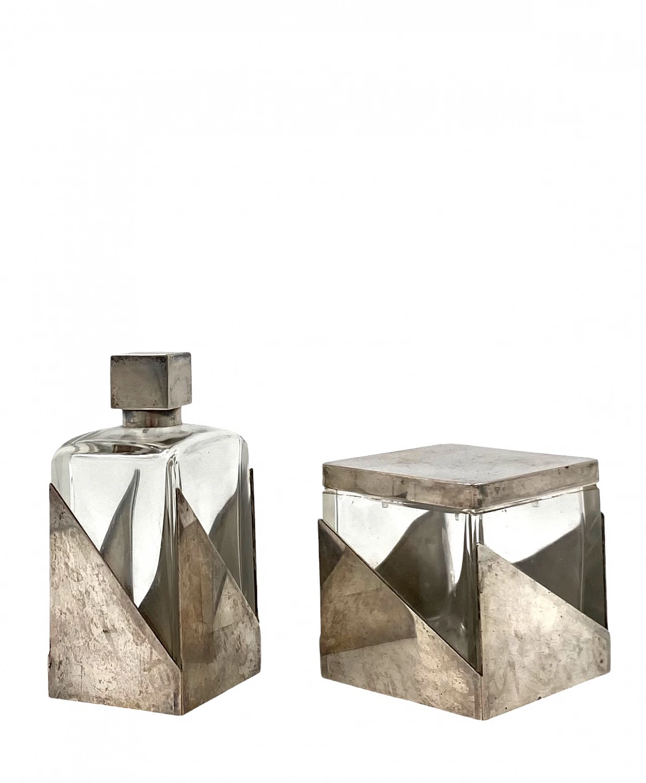 Art Deco perfume bottle and box set, France, 1930s 4