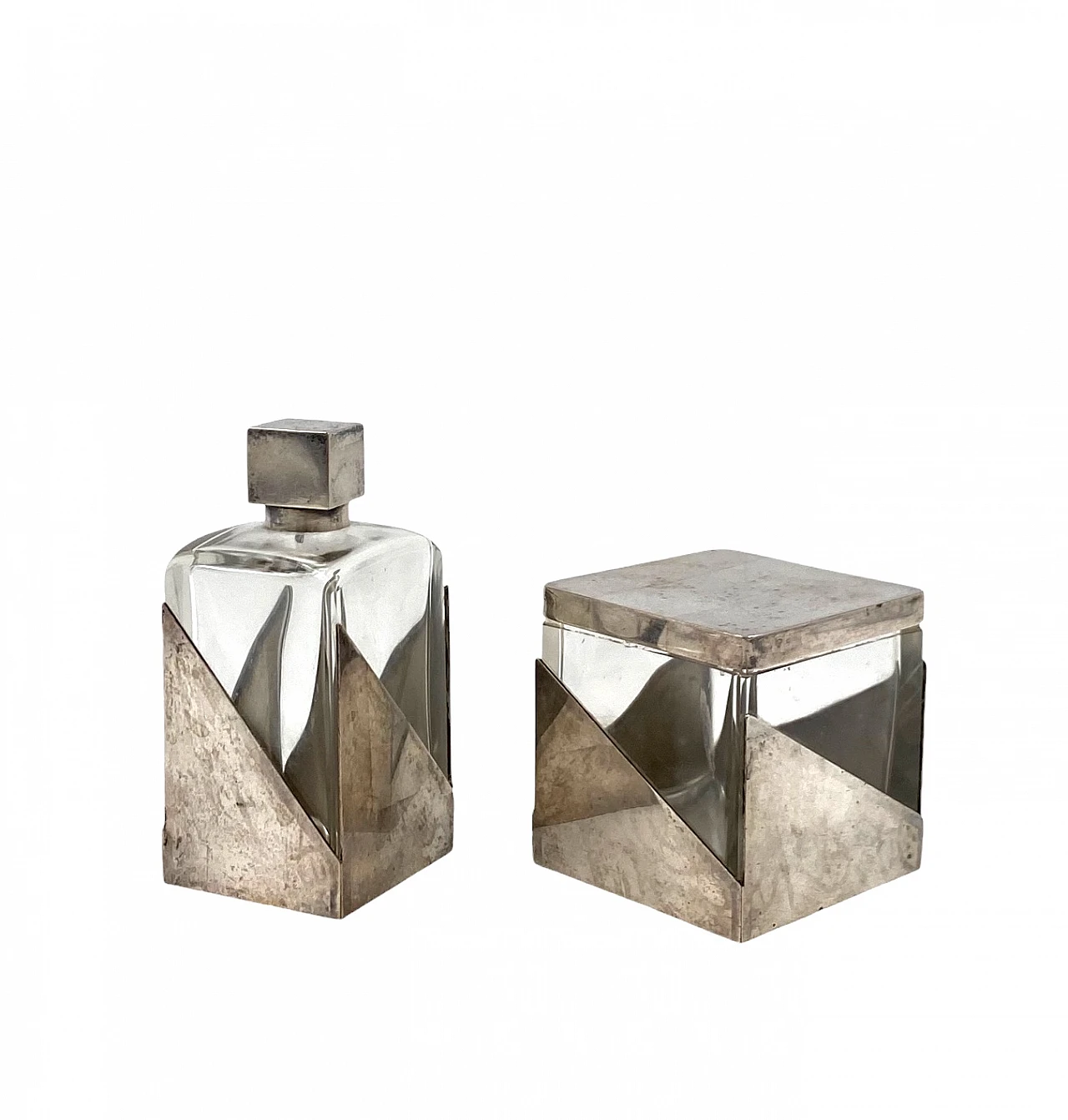 Art Deco perfume bottle and box set, France, 1930s 6