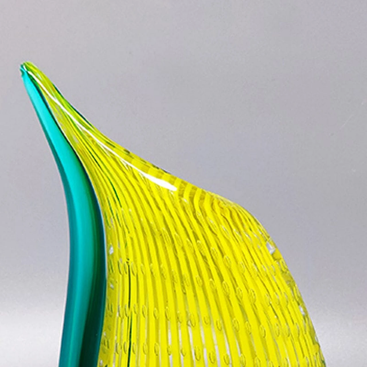 Yellow and Green Rosenthal  Vase in Murano Glass, 1960s 8