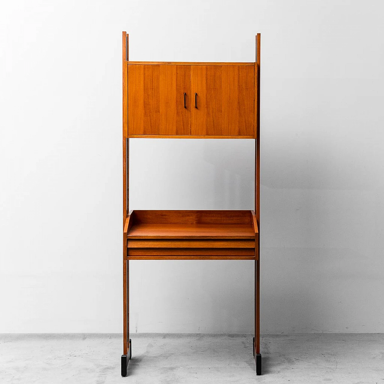 Teak bookcase cabinet, 1960s 1