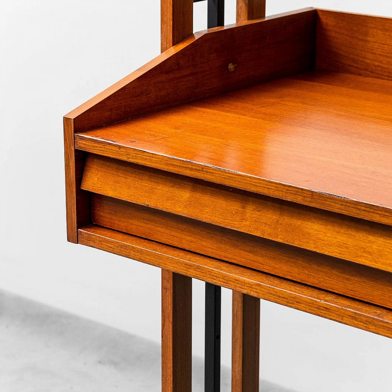 Teak bookcase cabinet, 1960s 2