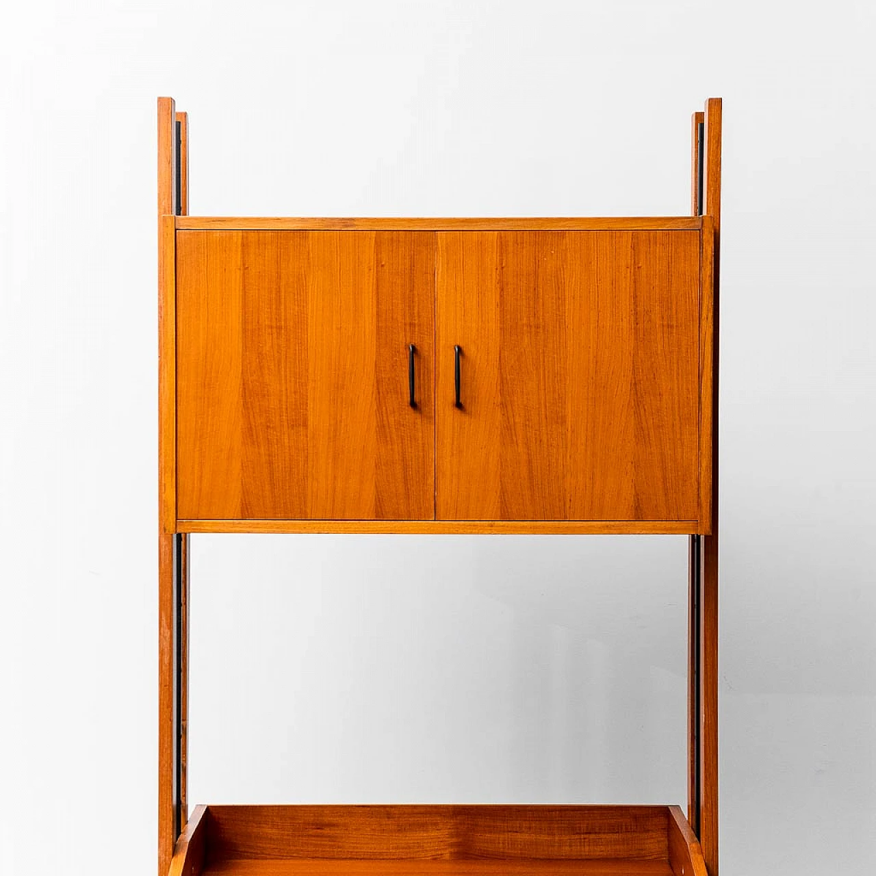 Teak bookcase cabinet, 1960s 9