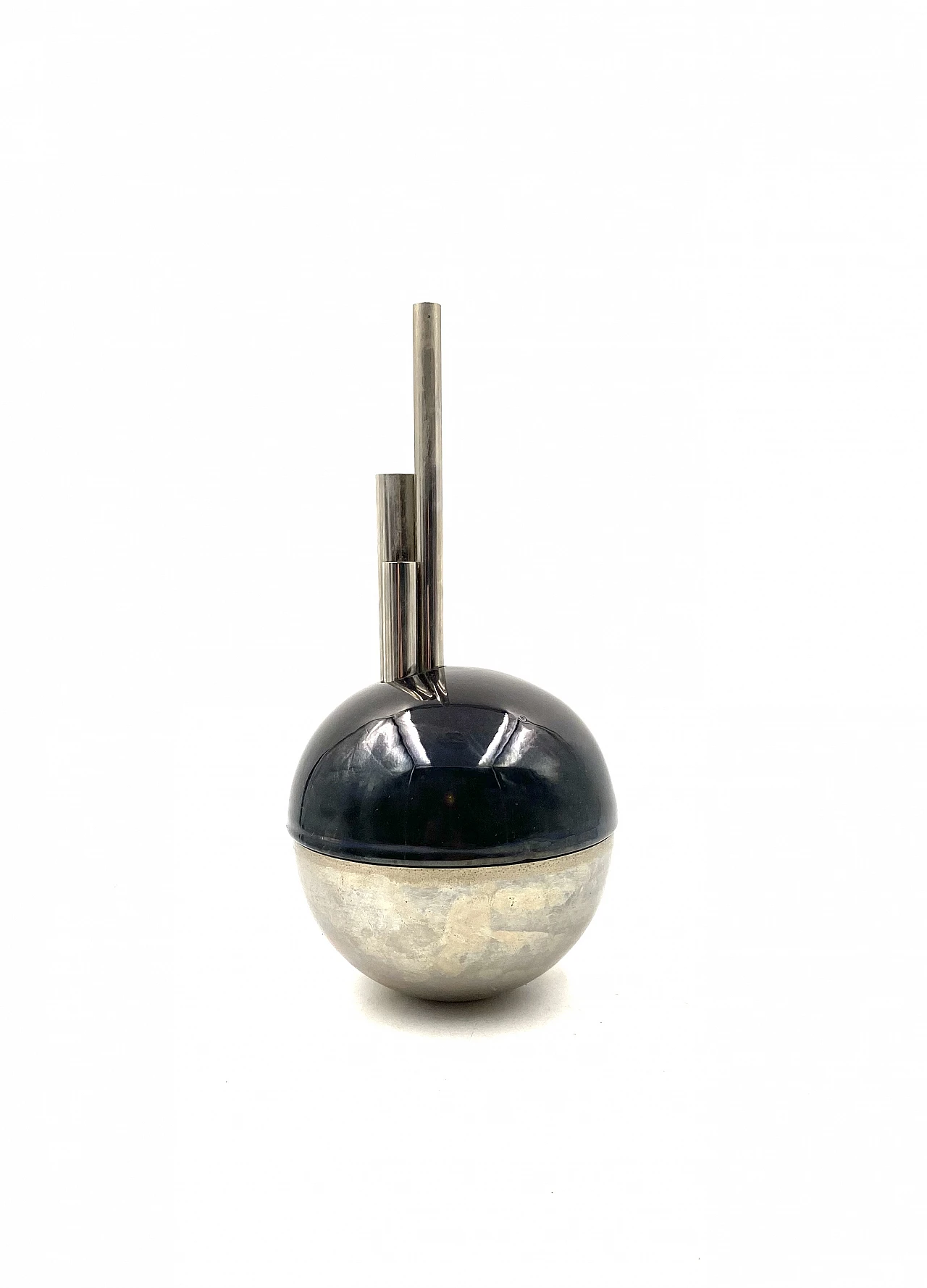 Mario Bertozzi, ceramic spherical vase, Marber Italy, 1970s 3