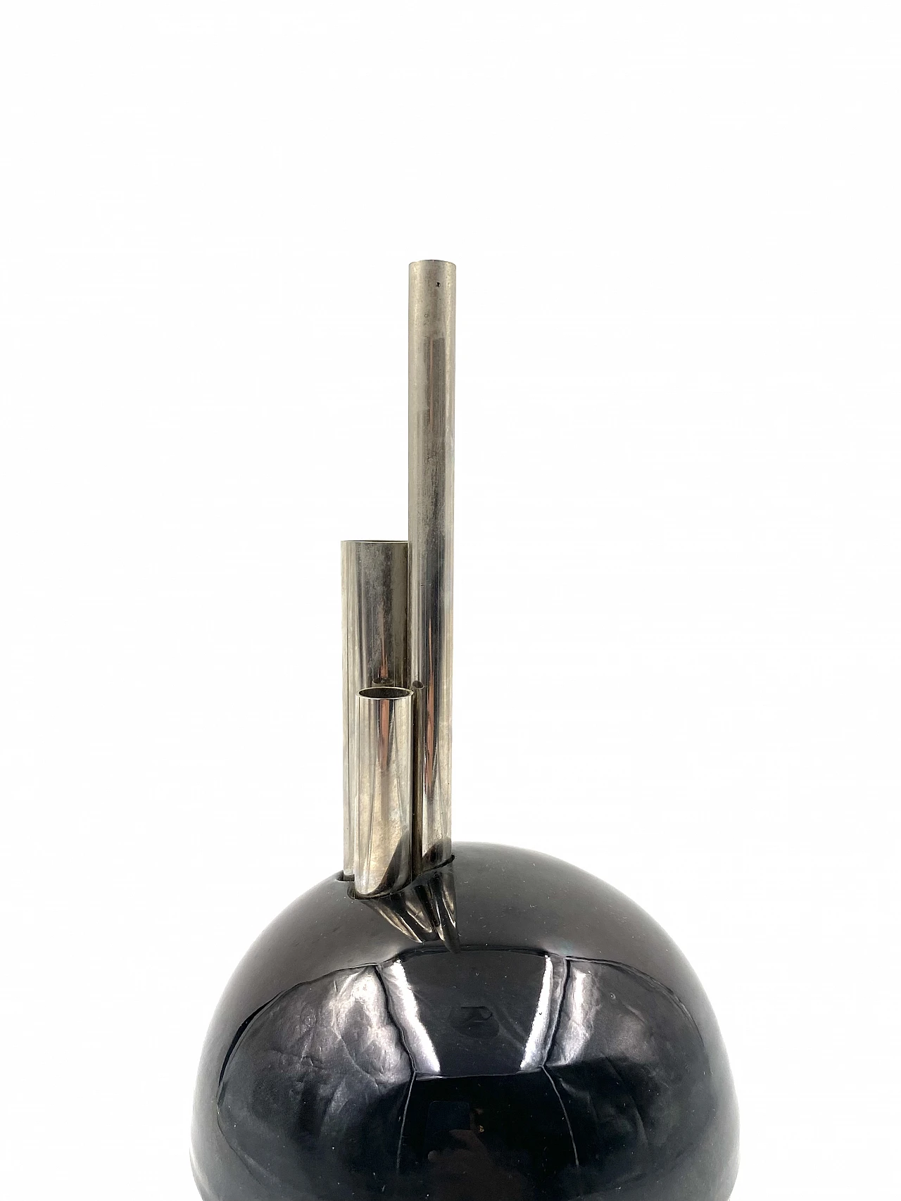 Mario Bertozzi, ceramic spherical vase, Marber Italy, 1970s 4