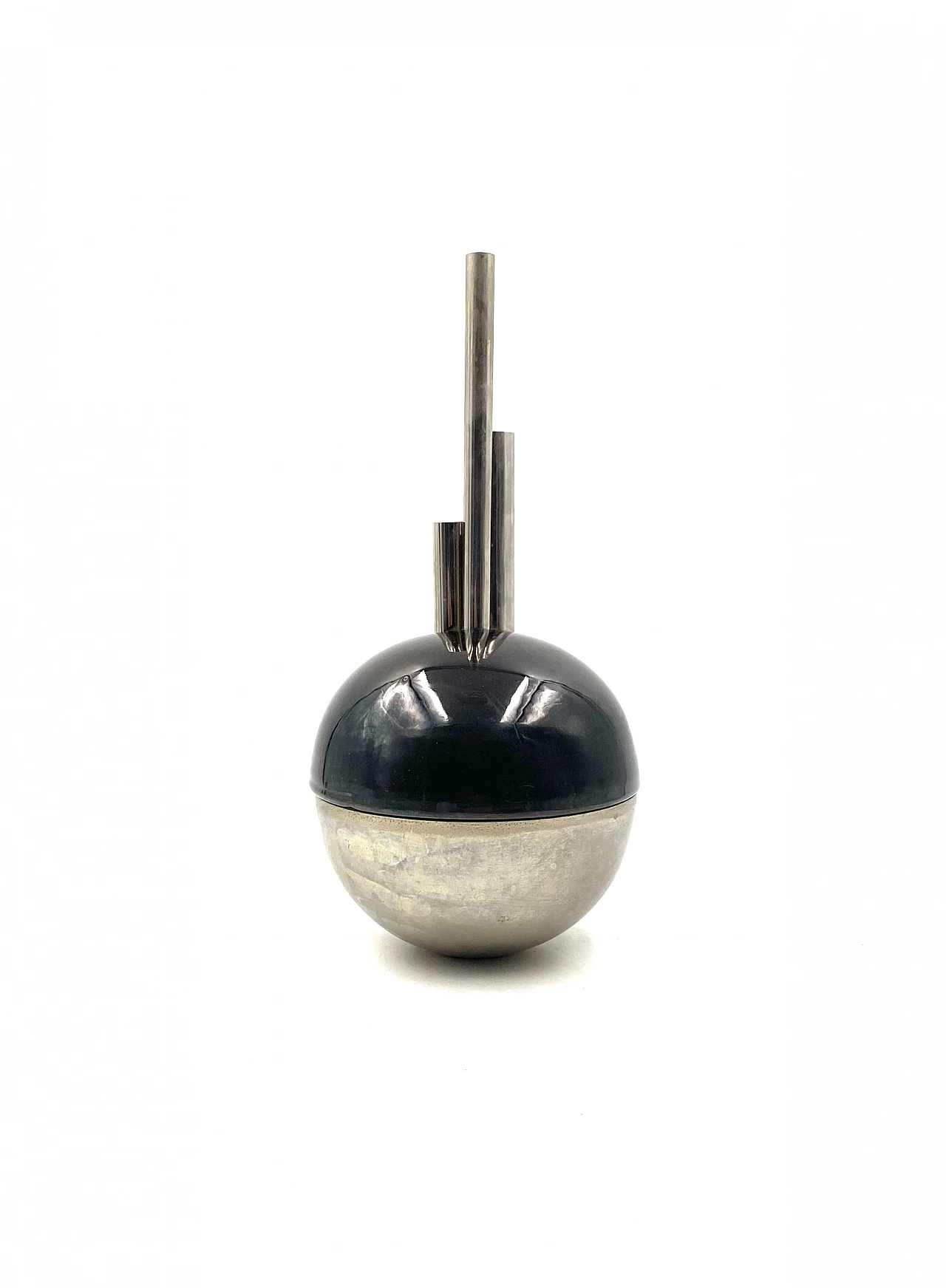 Mario Bertozzi, ceramic spherical vase, Marber Italy, 1970s 8