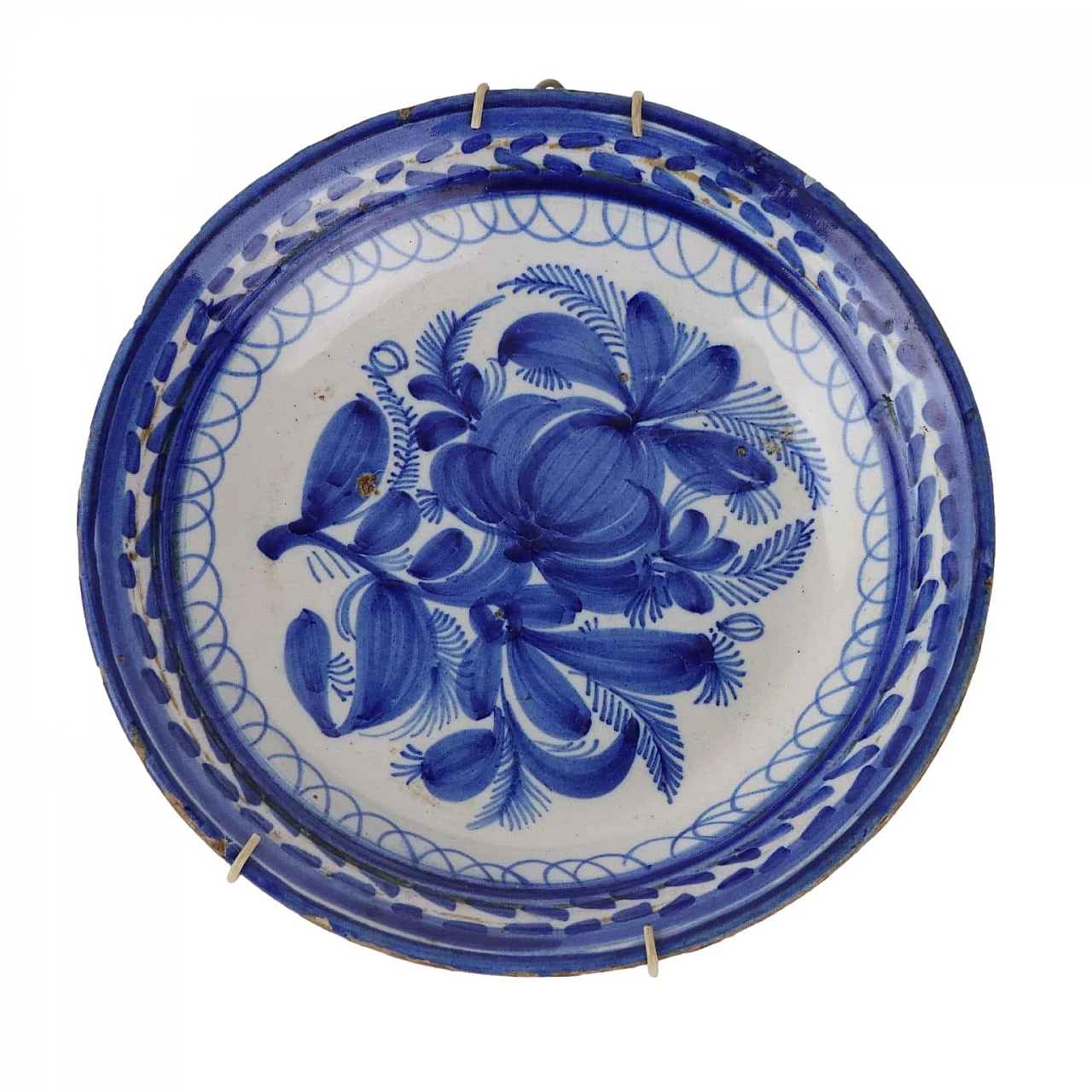 Piatto in maiolica, metà '800 1