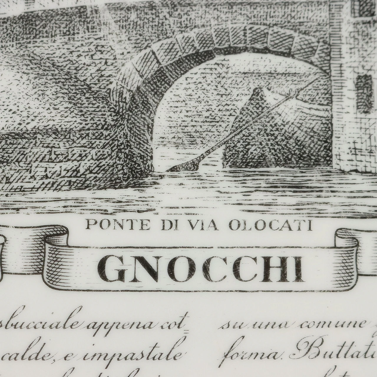 Piatto Specialità Milanesi di Piero Fornasetti, anni '60 4