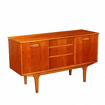 Credenza inglese in legno impiallacciato teak, anni '60