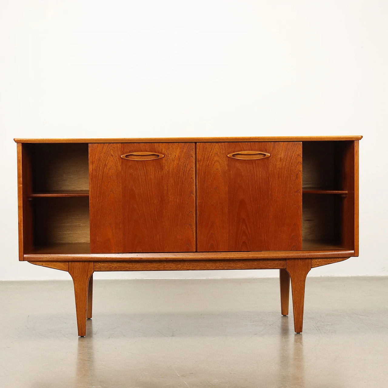 Credenza inglese in legno impiallacciato teak, anni '60 4