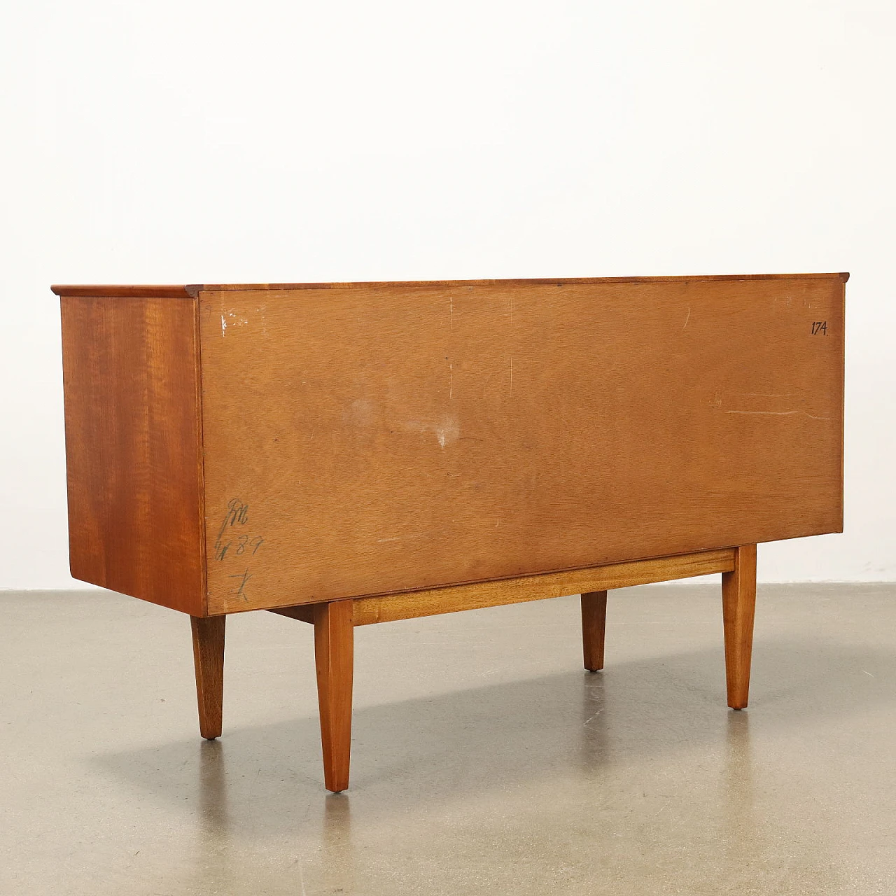 Credenza inglese in legno impiallacciato teak, anni '60 8