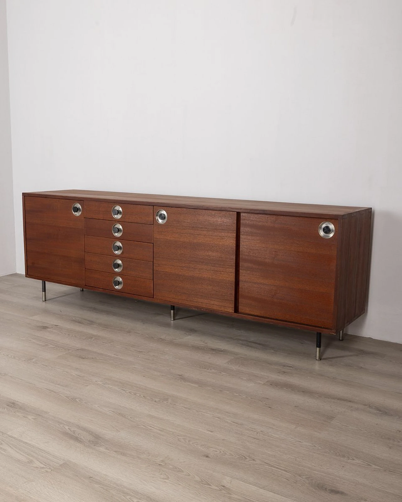 Credenza vintage in teak, Italia, anni '60 1