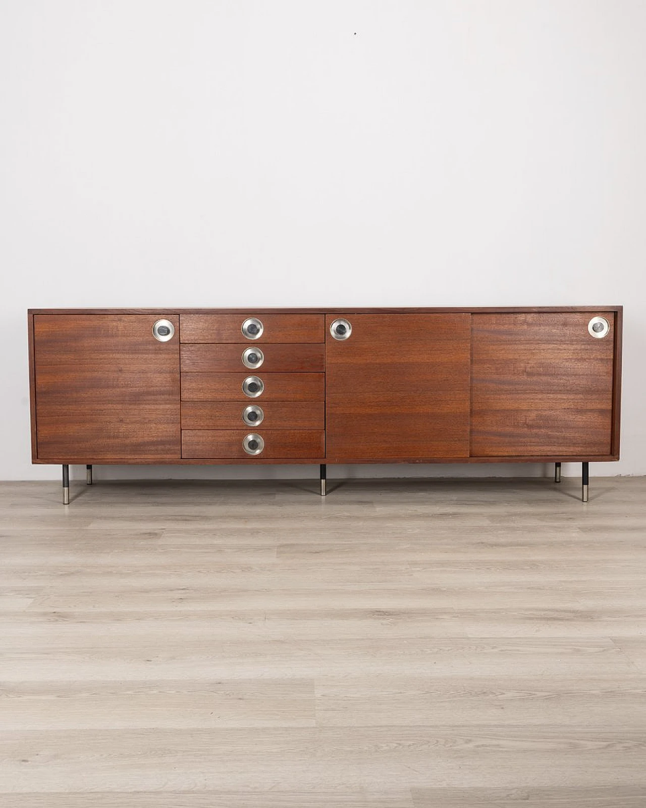 Vintage Italian Sideboard in Teak, 1960s 2