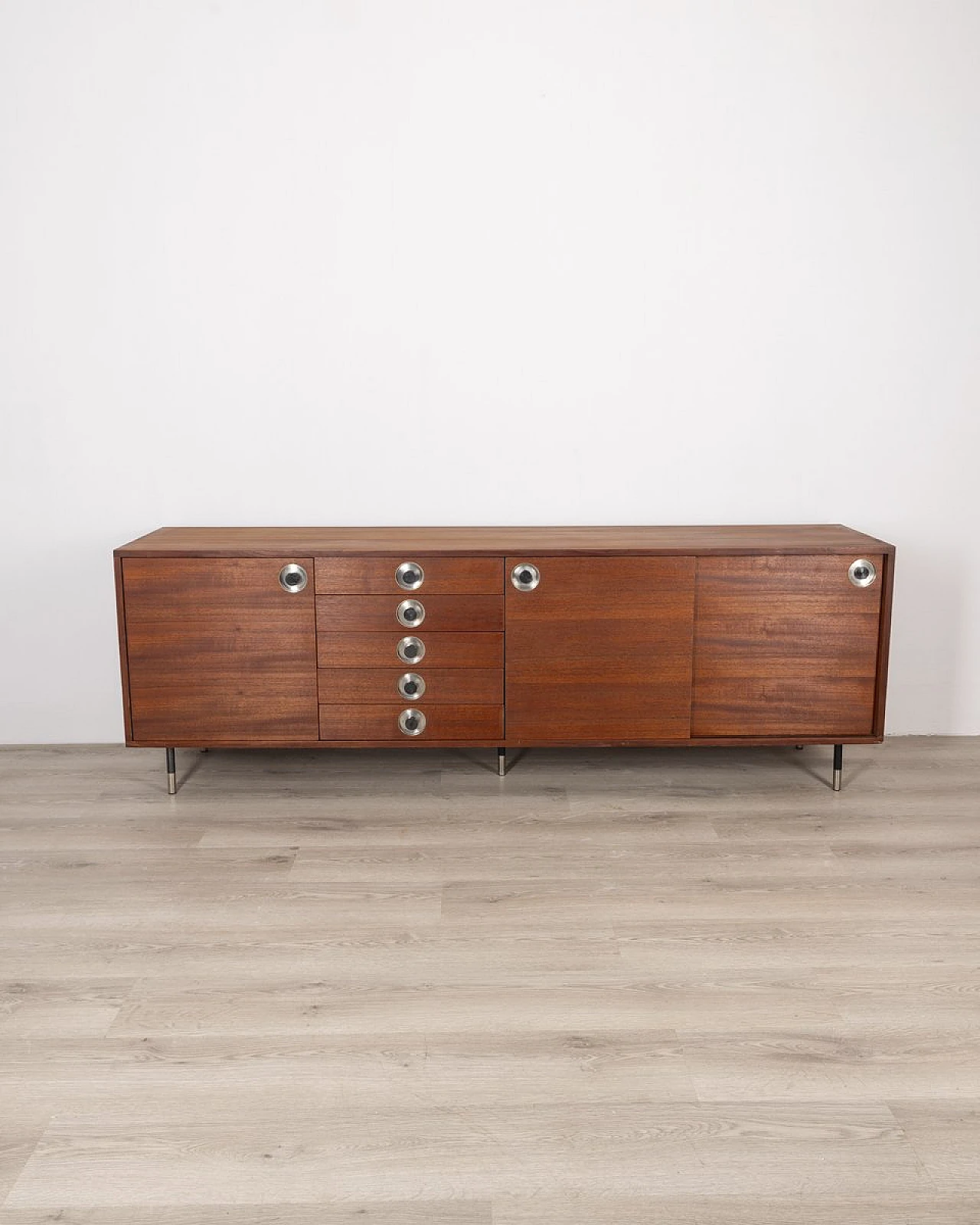 Vintage Italian Sideboard in Teak, 1960s 3