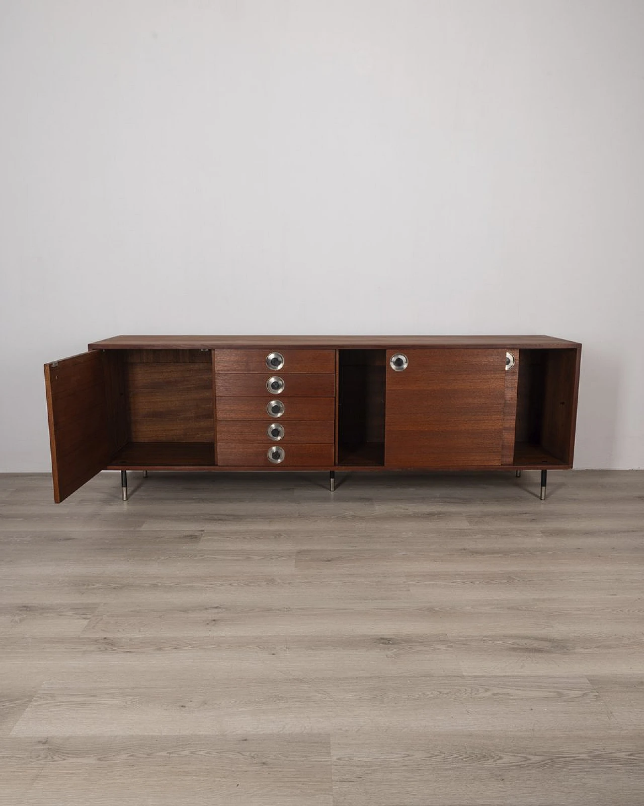 Credenza vintage in teak, Italia, anni '60 4