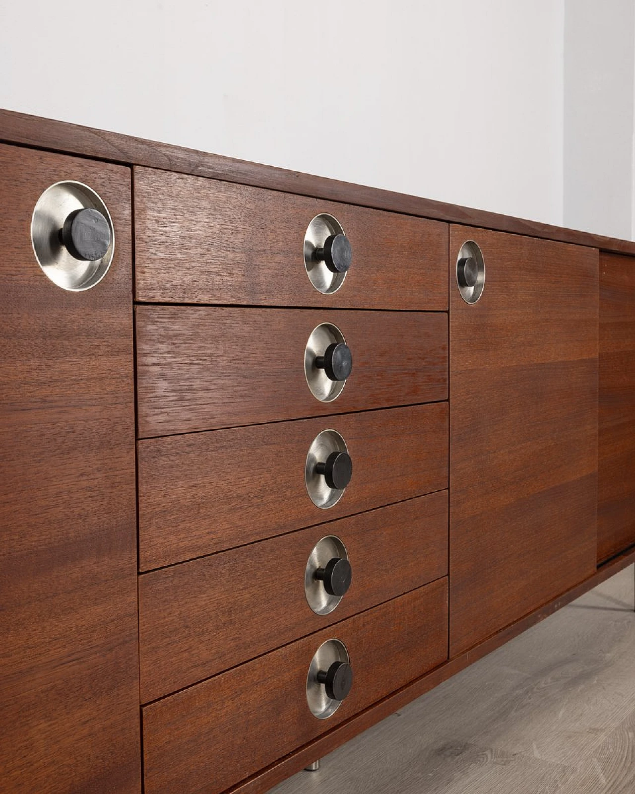 Vintage Italian Sideboard in Teak, 1960s 5