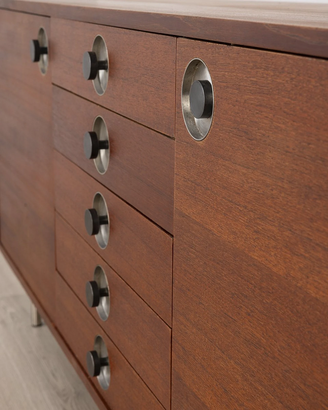 Vintage Italian Sideboard in Teak, 1960s 6