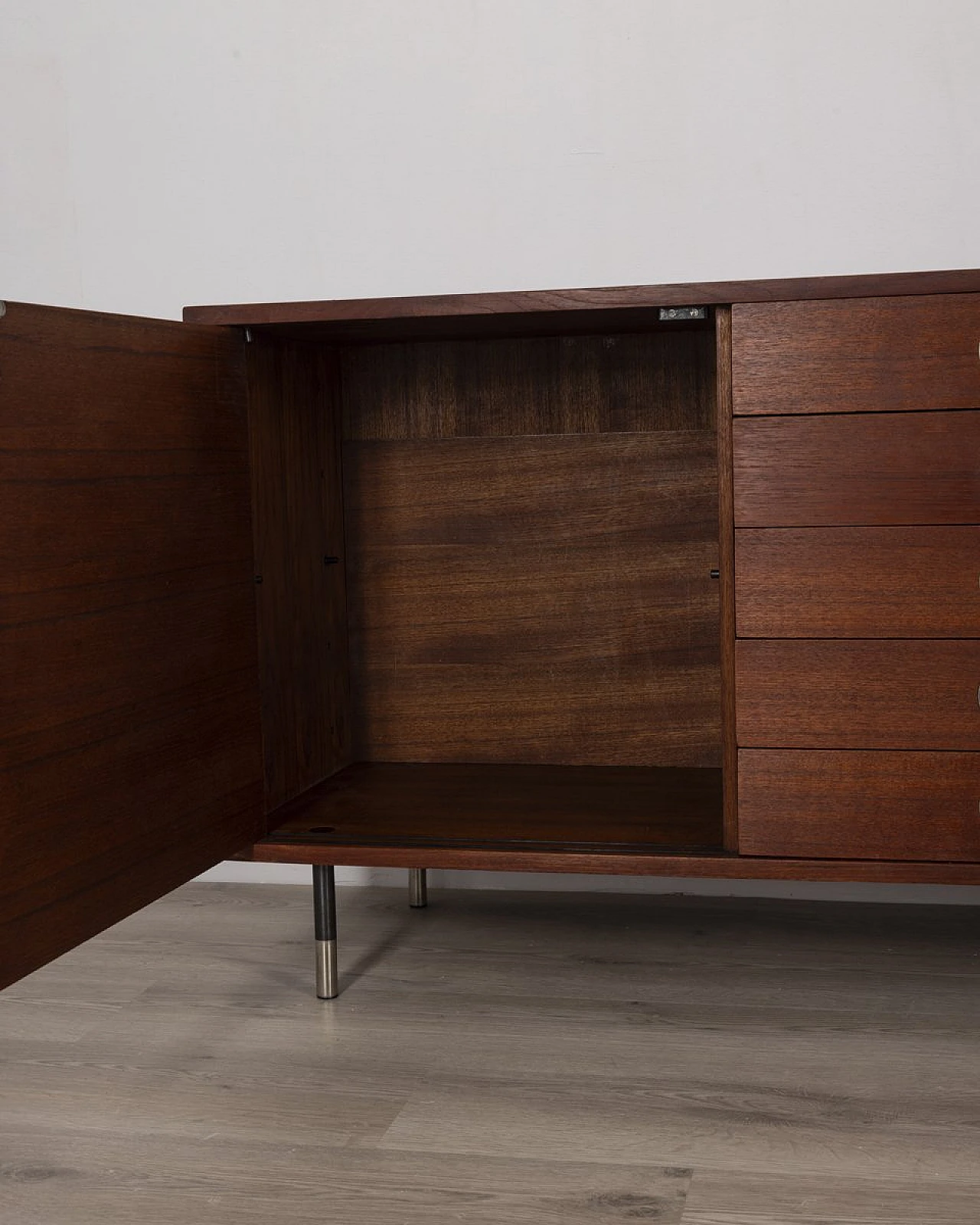 Vintage Italian Sideboard in Teak, 1960s 7