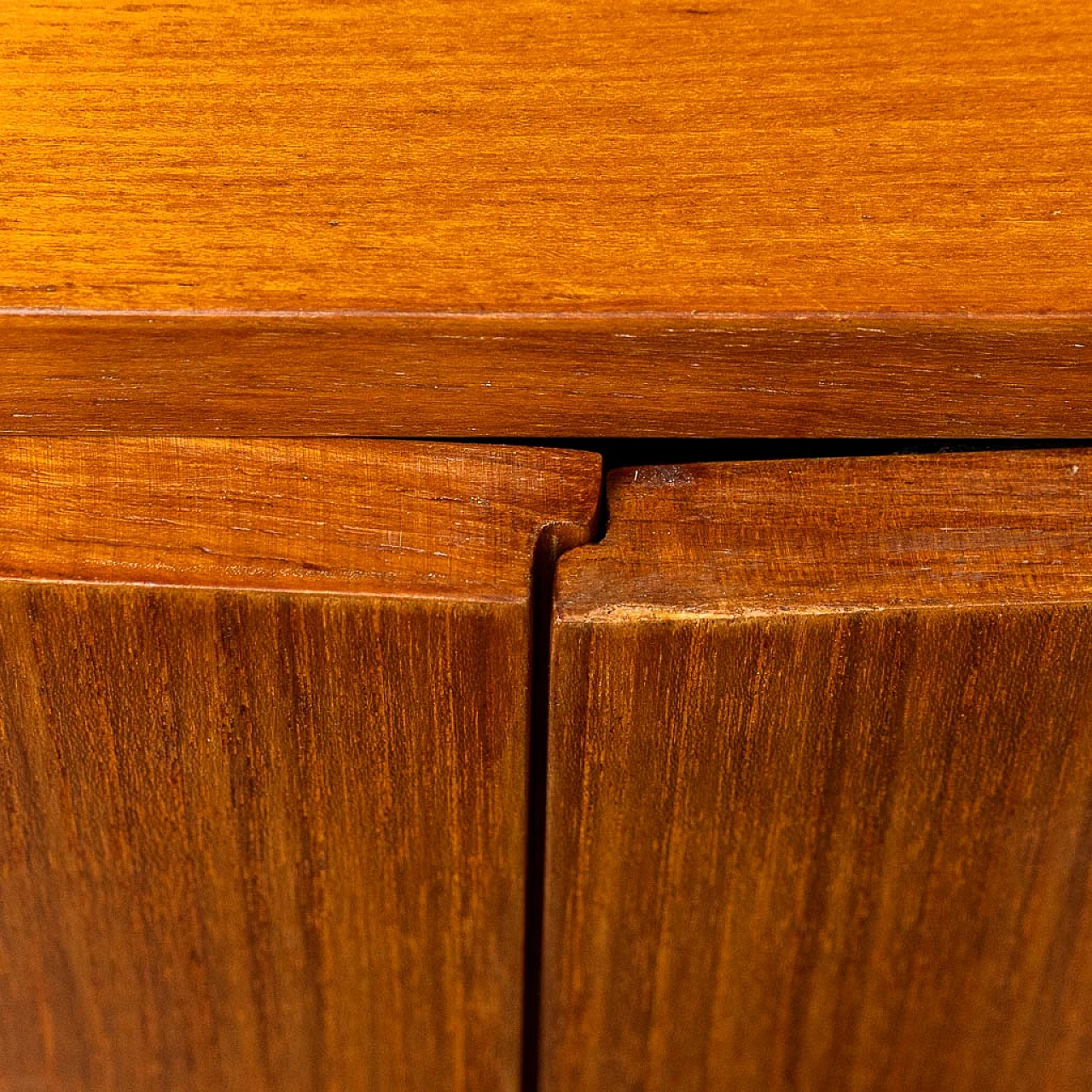 Teak bookcase cabinet, 1960s 12