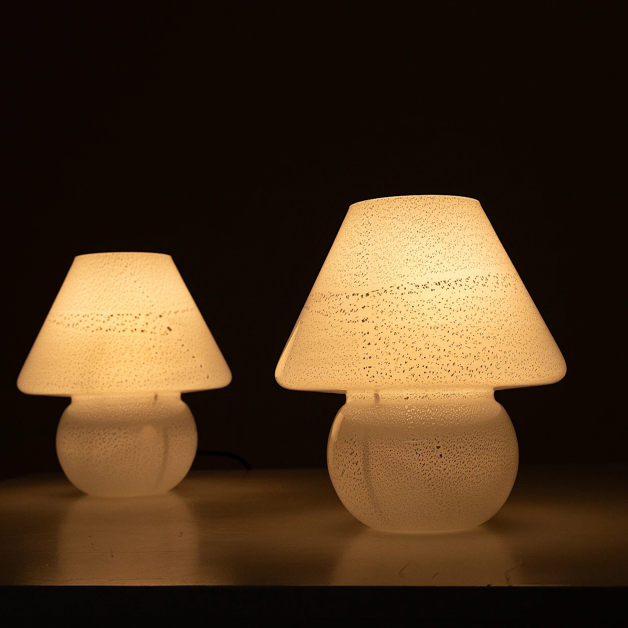 Pair of table lamps, Murano 1970 6