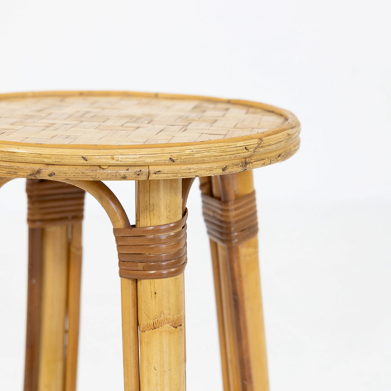 5 Bamboo stools, 1970s 8