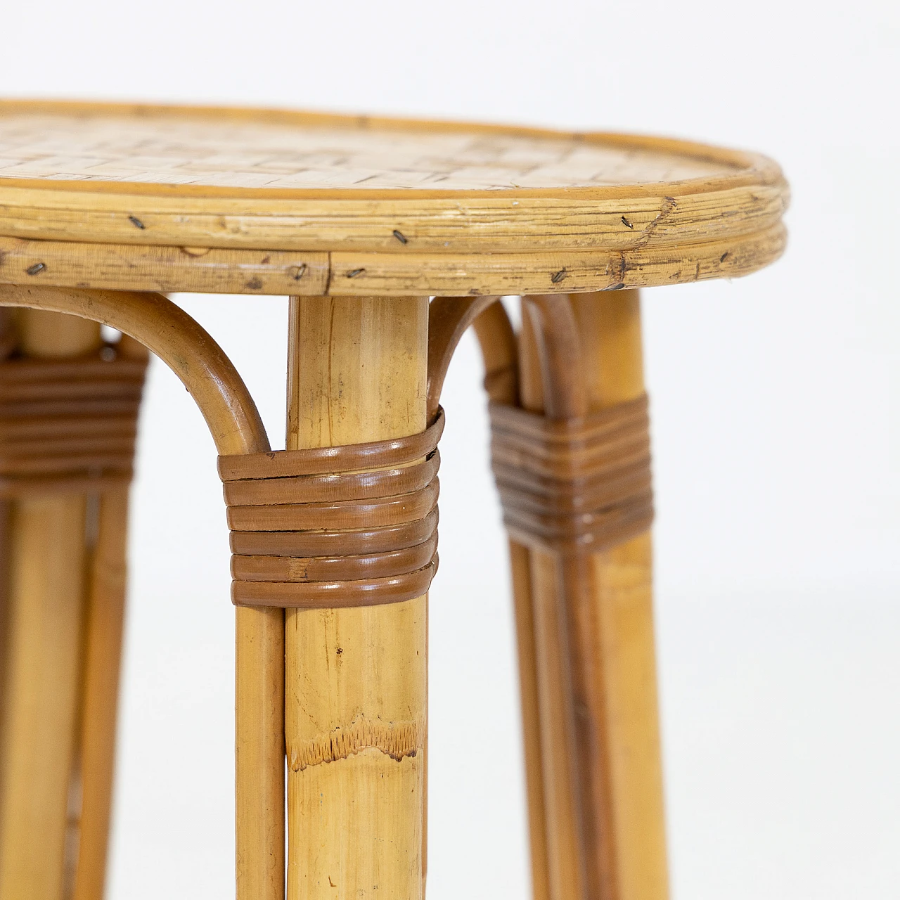 5 Bamboo stools, 1970s 10