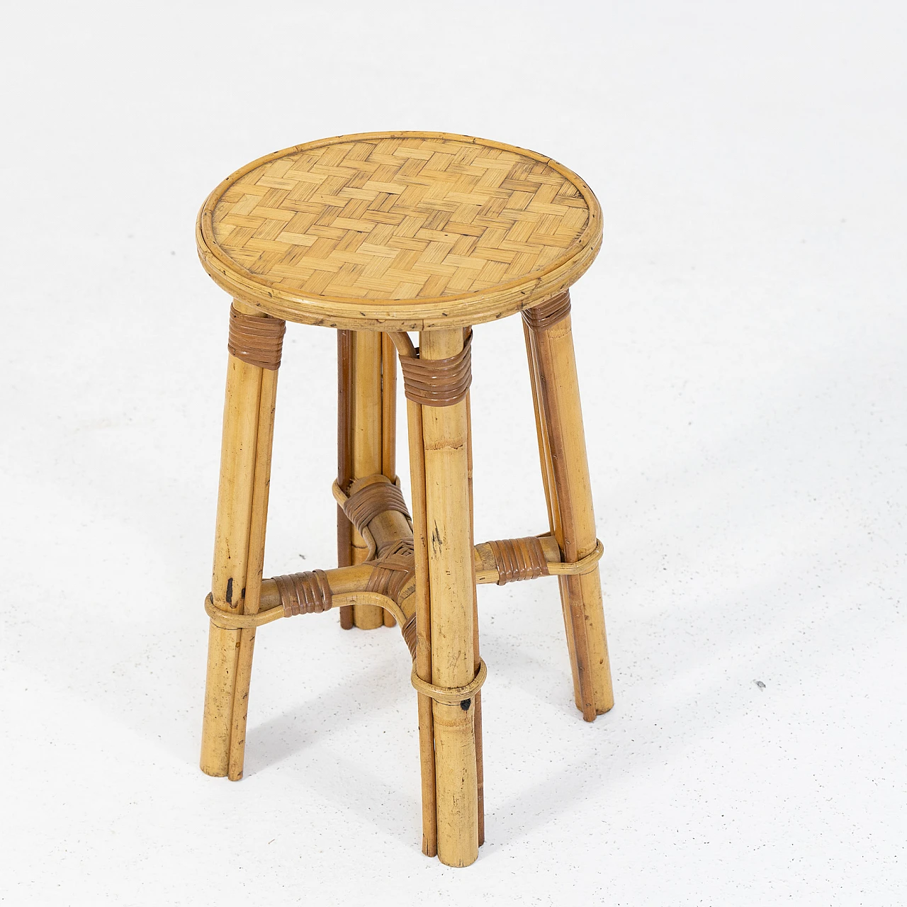 5 Bamboo stools, 1970s 11