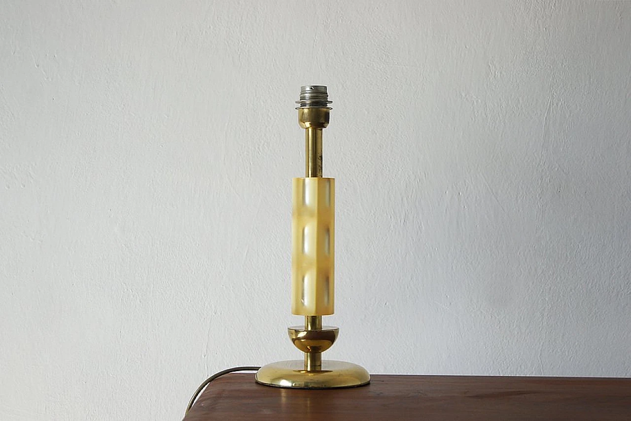 Brass table lamp by Lorentzons, 1960s 1