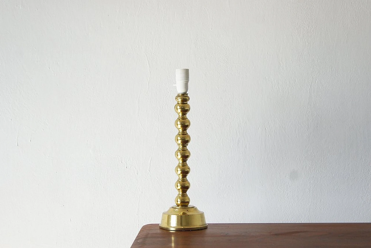 Scandinavian brass table Llamp by Lorentzons, 1960s 1