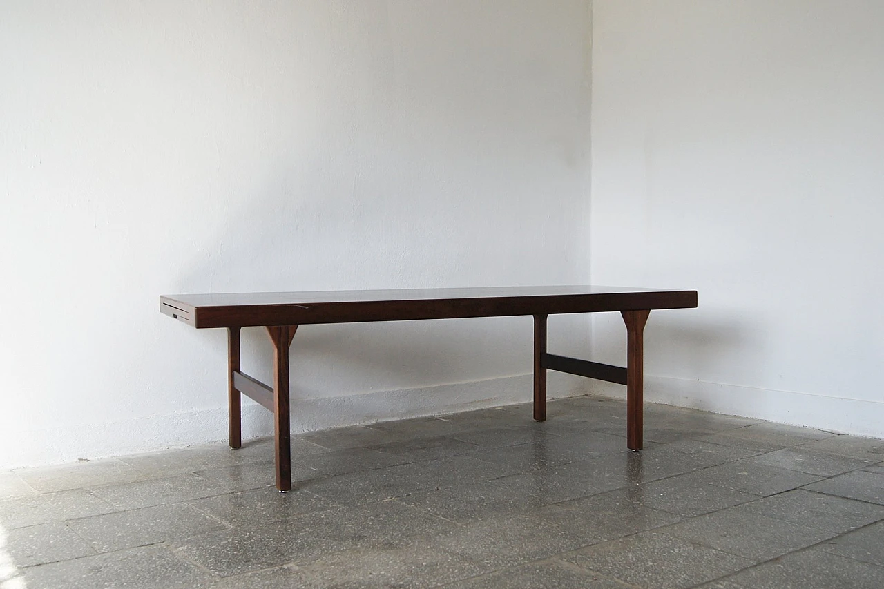 Mid-Century Danish rosewood coffee table by Dyrlund, 1960s 1