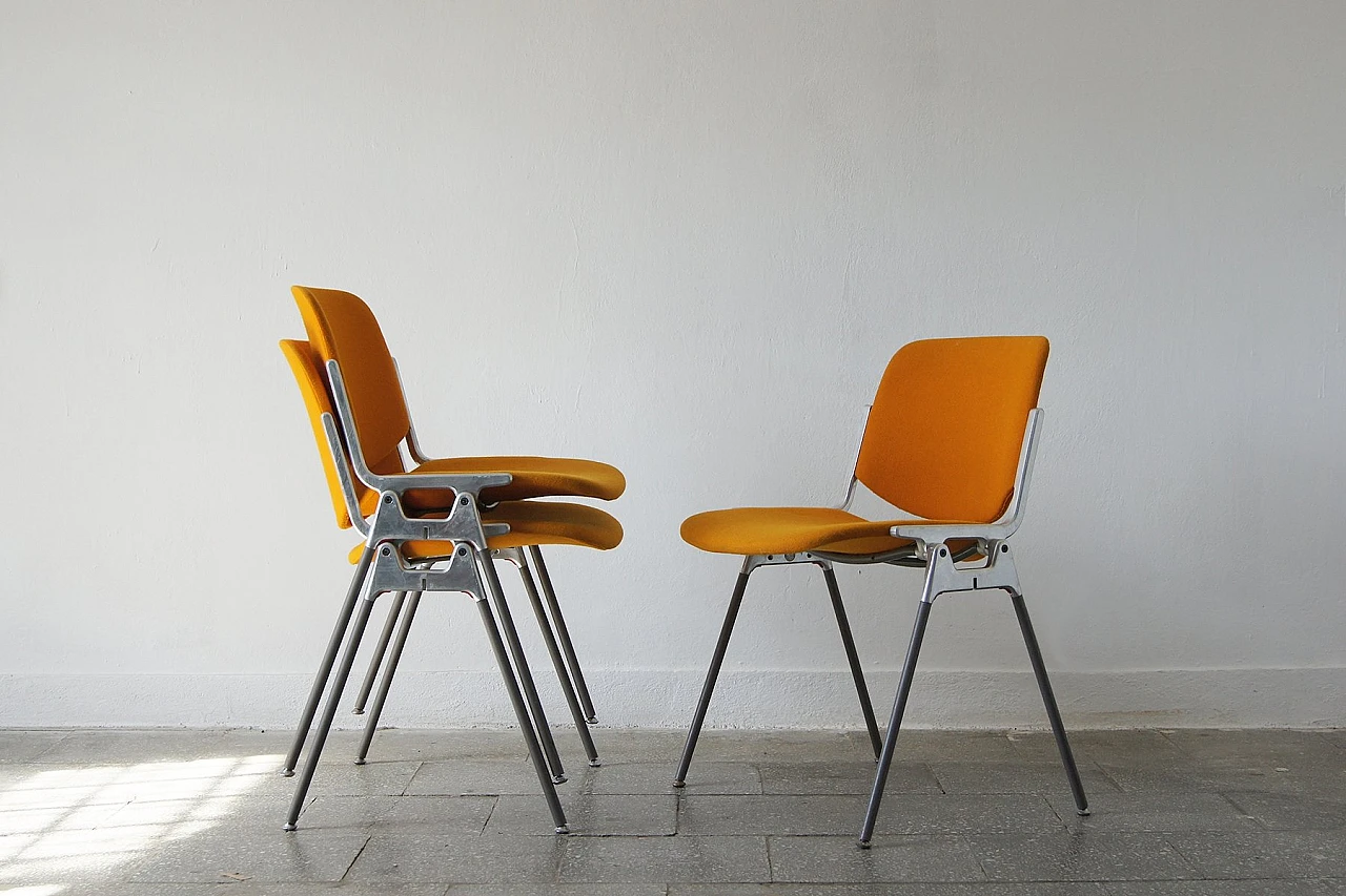 3 Chairs DSC 106 by Giancarlo Piretti for Castelli, 1960s 1